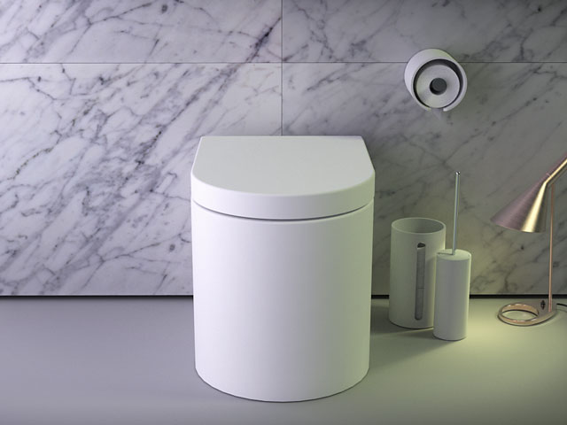 Glow rimless floor-standing WC