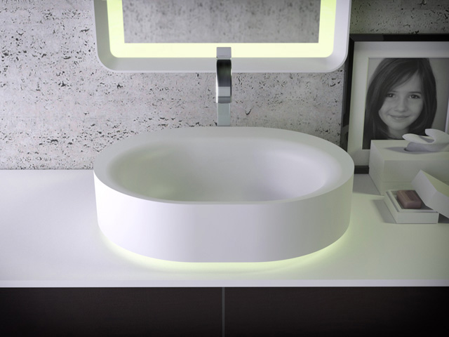 Moon countertop washbasin