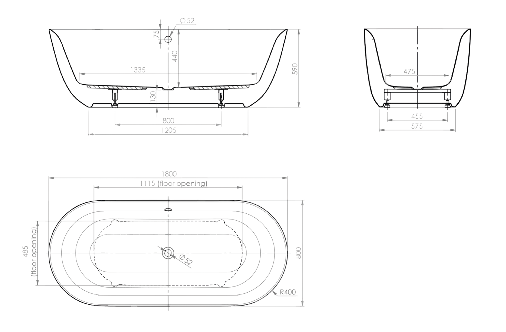 wall technical drawing