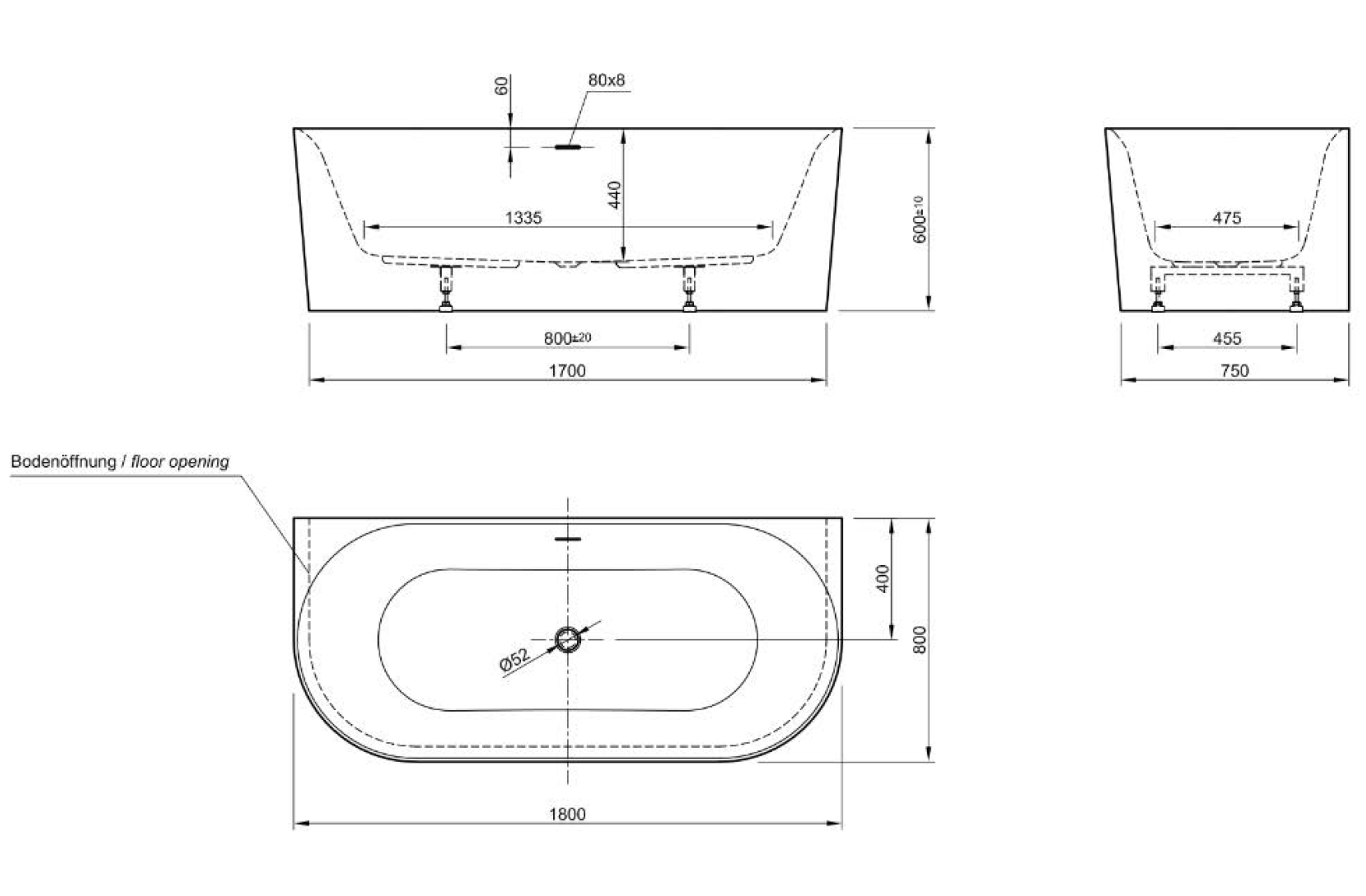 wall technical drawing