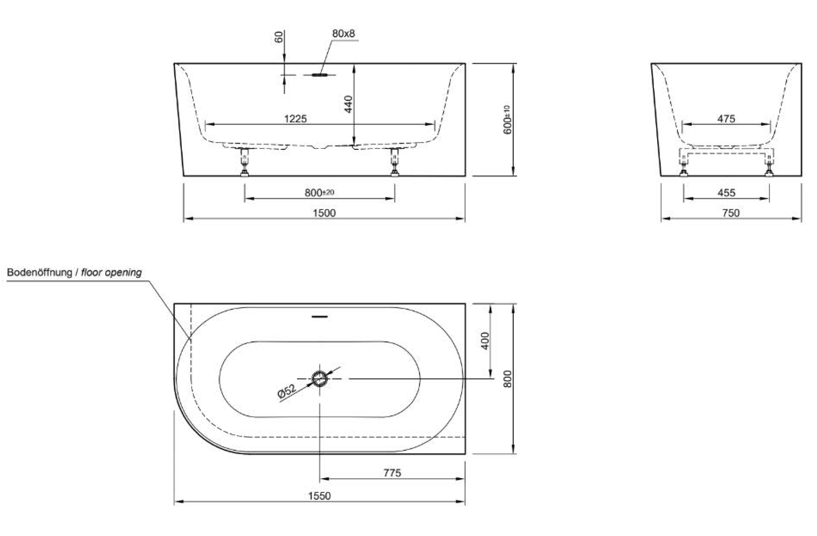 wall technical drawing
