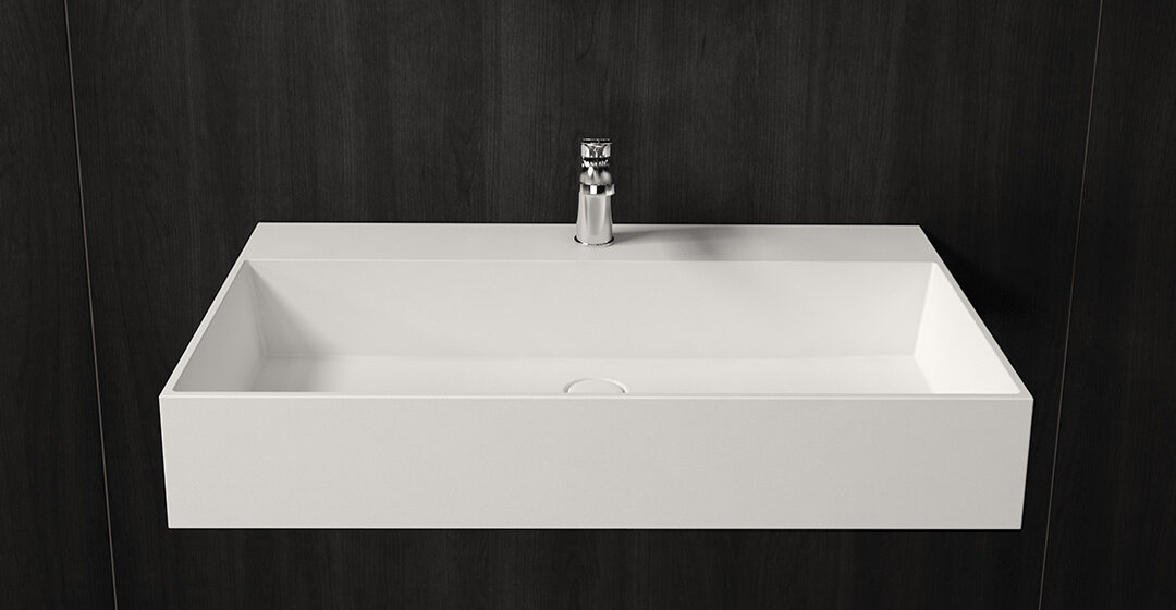 Smart+ wall-mounted washbasin 80